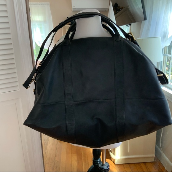 Sold: COACH 0503 Black Leather Travel Bag - Weekender - Duffle - Large - Picture 4 of 16